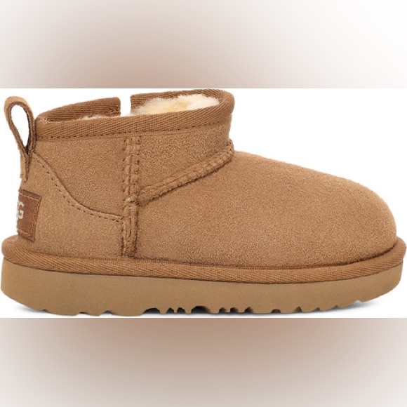 UGG TODDLER’S CLASSIC ULTRA MINI BOOTS CHESTNUT 10 - Picture 2 of 10